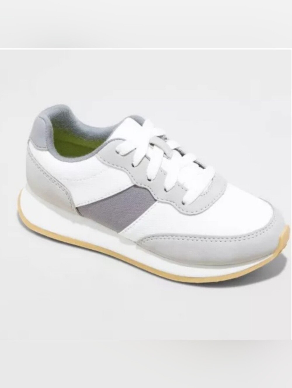 Cat & Jack Kids' White and Gray Casual Sneakers